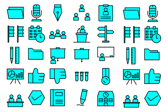 Education School Materials Graphics