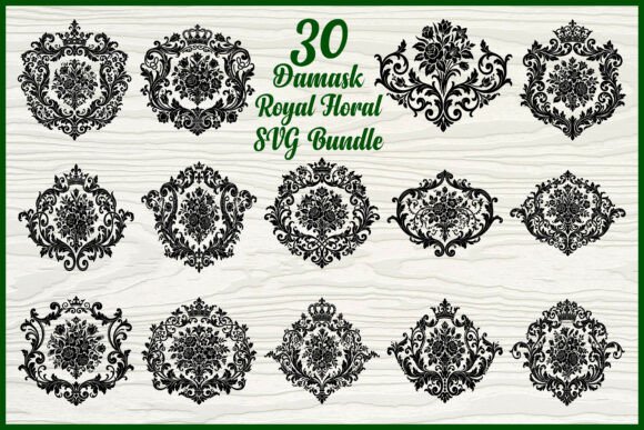 Enhance Your Design Workflow with Damask Royal Floral SVG Bundle