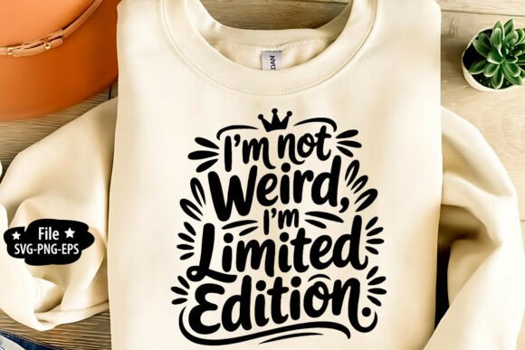 I’m Not Weird I’m Limited Edition SVG Graphics for Crafts