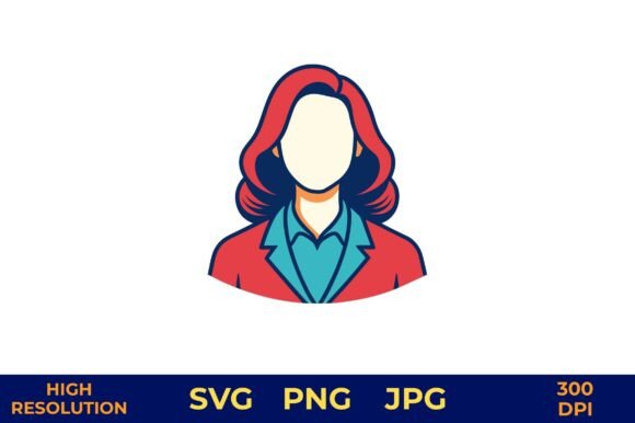 Modern Vector Illustration of a Female Graphics
