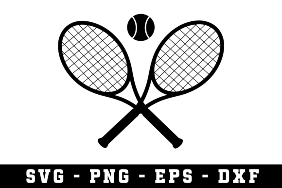 Tennis Racket Ball Graphics for Crafts