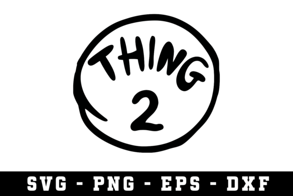 Thing 2 Svg Graphics for Crafts