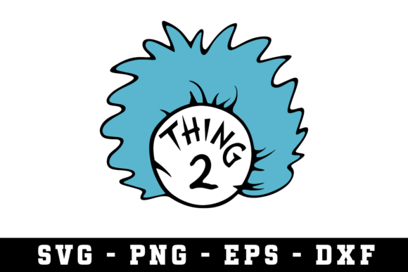 Thing 2 Svg Graphics for Crafts