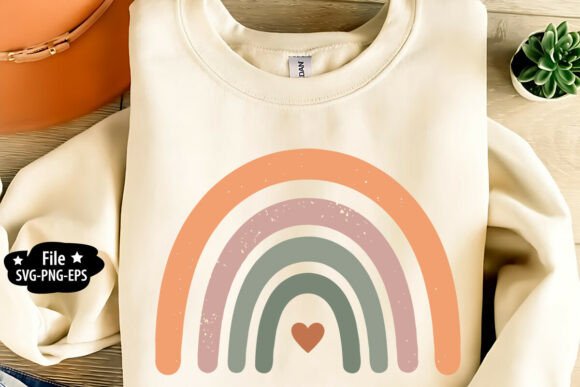 Vintage Boho Rainbow Graphics for Crafts