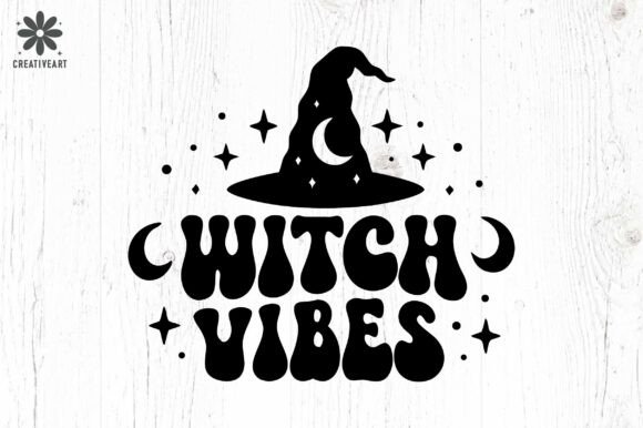 Witch Vibes Halloween Graphics for Crafts